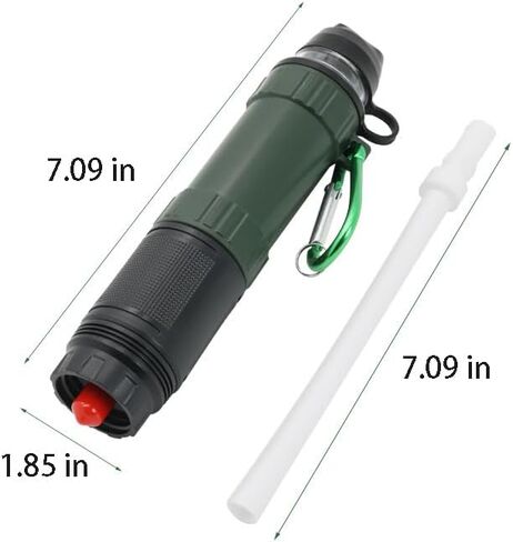 Outdoor Emergency Camping Simple Light Portable Water Filtration Straw Survival Tools with Seal in Saudi Arabia