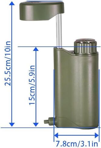 Portable Filter Hand Pump with Carbon 0.01 Micron Water Filter 6 Filter Stages for Emergencies Outdoors in Saudi Arabia