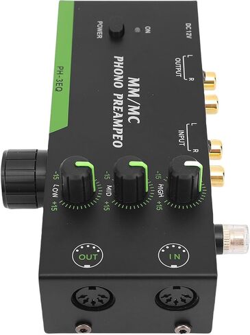 مم | MC Phono Preamp، مضخم فونوغراف استيريو صغير احترافي لمشغل تسجيل القرص الدوار، لعشاق الموسيقى (قابس أمريكي (تيار متردد 120 فولت 60 هرتز)) in Saudi Arabia