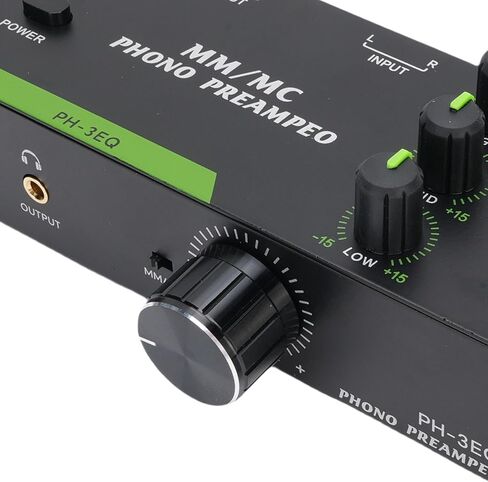 Asixxsix Phono Preamp، مضخم صوت القرص الدوار مع 3 نطاقات تعديل XLR مدخل الإخراج لـ MM MC (قابس أمريكي 100-240 فولت) in Kuwait