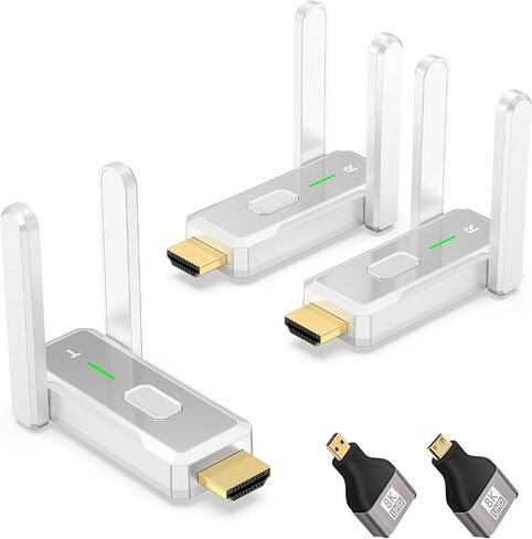 Wireless HDMI Transmitter and 2 Receivers 500 FT/150M + Wireless HDMI Transmitter and Receiver 328FT/100M in Saudi Arabia
