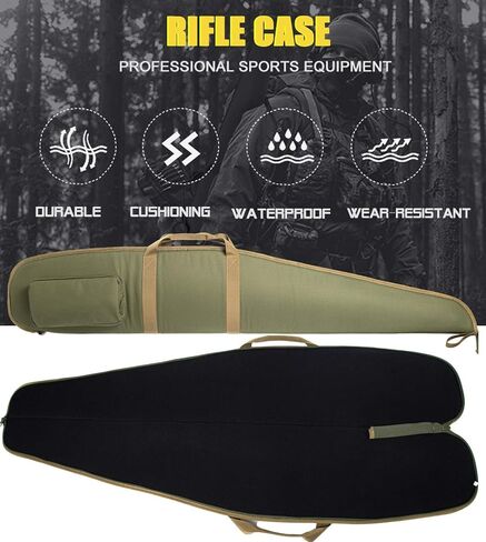 44/48/52 Inch Soft Rifle Case, Shotgun Case for Rifles | Water-Resistant Shotgun Carrying Bag for Firearm Storage, Transportation and Adjustable Shoulder Sling in Saudi Arabia