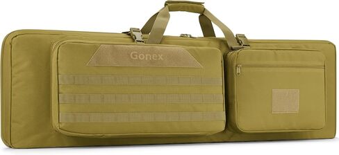 Gonex Double Rifle Case Soft Bag 36"/42'', Tactical Long Gun Backpack with Lockable YKK Zippers, Multi-Pocket Storage, 3-Way Carry, Durable Outdoor Gear Bag in Saudi Arabia