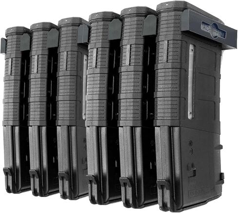 AR-15 PMAG حامل حائط | عرض المجلة | نظام تنظيم تخزين الحائط | تصميم فريد من نوعه منخفض المستوى | مرآب حائط آمن للأسلحة | حل تركيب غرفة السلاح in Kuwait