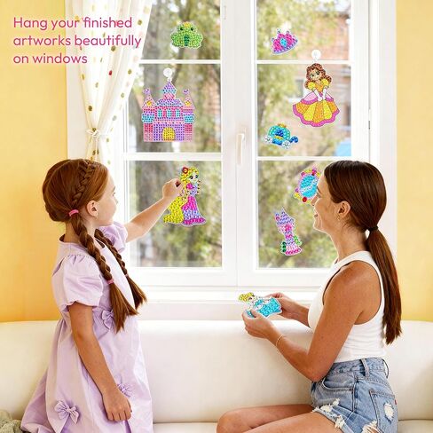 Klever Kits 16 Projects Gem Painting, Kids Diamond Gem Painting Kit with 5D Gem, Arts and Crafts for Girls Ages 6-12, Gem Craft Activities Kits, Premium Art Gift Ideas for Girls Ages 6, 7, 8+ in Kuwait