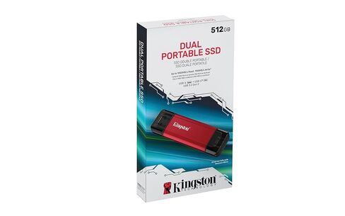 كينجستون 2 تيرابايت ثنائي USB-A/C SSD محمول | ما يصل إلى 1050 ميجابايت/ثانية | يو اس بي 3.2 الجيل الثاني | SPSD/2 تيرابايت in Saudi Arabia