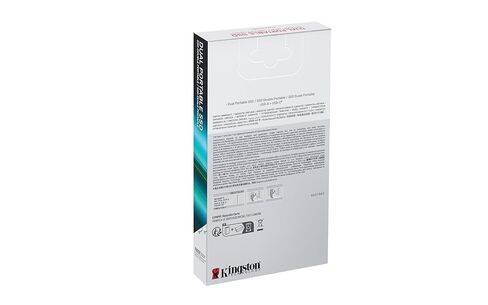كينجستون 2 تيرابايت ثنائي USB-A/C SSD محمول | ما يصل إلى 1050 ميجابايت/ثانية | يو اس بي 3.2 الجيل الثاني | SPSD/2 تيرابايت in Saudi Arabia