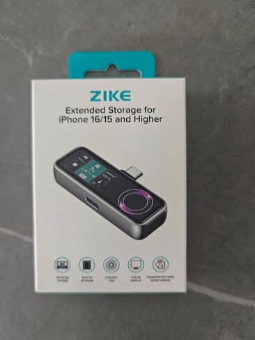 ZIKE Z791C Magnetic Portable SSD 1 TB, External SSD Built-in Fan, 4K 120fps ProRes Video Recording, USB3.2 Gen2 up to 990MB/s, Supports PD3.0 Port 27W Charging Compatible with iPhone 17/16/15 in Kuwait