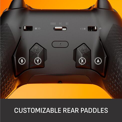 وحدة تحكم Xbox اللاسلكية للأداء SCUF VALOR PRO - مجاديف خلفية قابلة للتخصيص، مشغلات فورية، عصا إبهام TMR للقدرة على التحمل، عناصر تحكم في الصوت، Xbox Series X|S، Xbox One، Windows PC - أسود in Kuwait