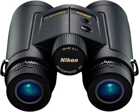 منظار Nikon LaserForce 10x42 Rangefinder - نطاق 10-1900 ياردة مقاوم للماء ومضاد للضباب وقياس المسافة الدقيقة مناظير الصيد - عدسات متعددة المغلفة بالكامل، شاشة ساطعة - حامل ثلاثي القوائم قابل للتكيف in Kuwait