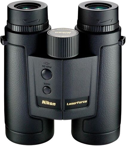 منظار Nikon LaserForce 10x42 Rangefinder - نطاق 10-1900 ياردة مقاوم للماء ومضاد للضباب وقياس المسافة الدقيقة مناظير الصيد - عدسات متعددة المغلفة بالكامل، شاشة ساطعة - حامل ثلاثي القوائم قابل للتكيف in Kuwait
