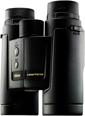 منظار Nikon LaserForce 10x42 Rangefinder - نطاق 10-1900 ياردة مقاوم للماء ومضاد للضباب وقياس المسافة الدقيقة مناظير الصيد - عدسات متعددة المغلفة بالكامل، شاشة ساطعة - حامل ثلاثي القوائم قابل للتكيف in Kuwait