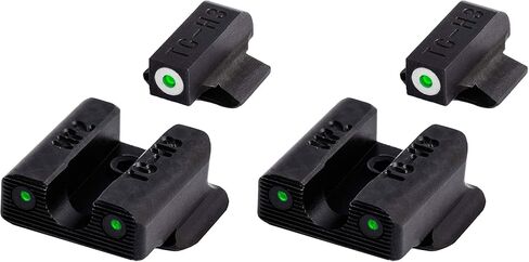 TruGlo Tritium Compact Pro يتوهج في الظلام ليلاً ونهارًا مسدس البصر مع حلقة قفل التركيز لحارس سميث آند ويسون .380 مسدسات (عبوتان) in Saudi Arabia