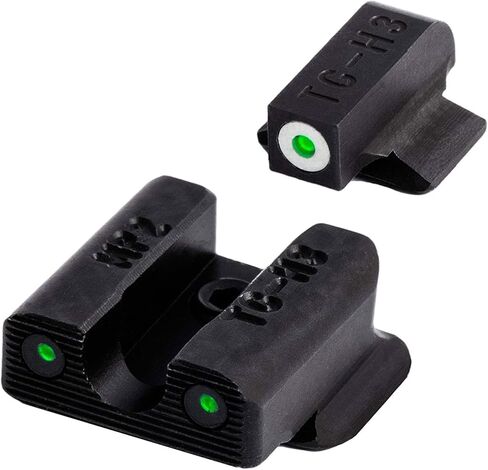 TruGlo Tritium Compact Pro يتوهج في الظلام ليلاً ونهارًا مسدس البصر مع حلقة قفل التركيز لحارس سميث آند ويسون .380 مسدسات (عبوتان) in Saudi Arabia