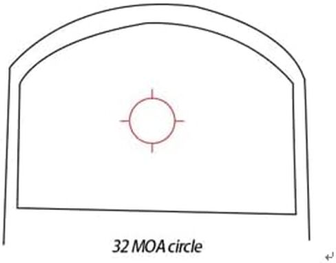 Ade Advanced Optics RD3-012PRO Motion Activated System Red Dot with 2MOA Dot and 32 MOA Circle Multi Reticle Reflex Sight for Handgun in Saudi Arabia
