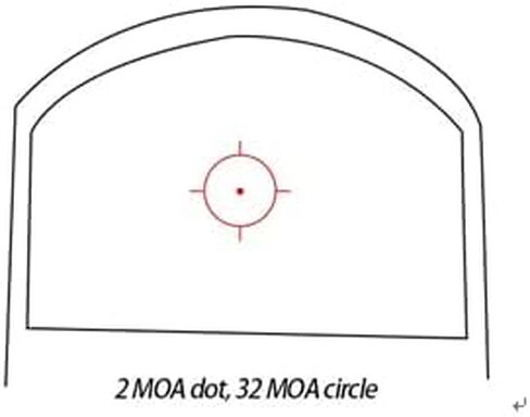 Ade Advanced Optics RD3-012PRO Motion Activated System Red Dot with 2MOA Dot and 32 MOA Circle Multi Reticle Reflex Sight for Handgun in Saudi Arabia
