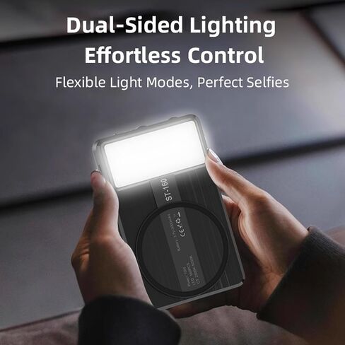 Magnetic Phone Light - 3 Color Temperature, 160 LED Selfie Light with Clip for Phone, Camera, Laptop, iPad, 3000mAh Portable Video Light for Tattoo/TikTok/Vlog/Zoom Calls/Makeup (White) in Kuwait