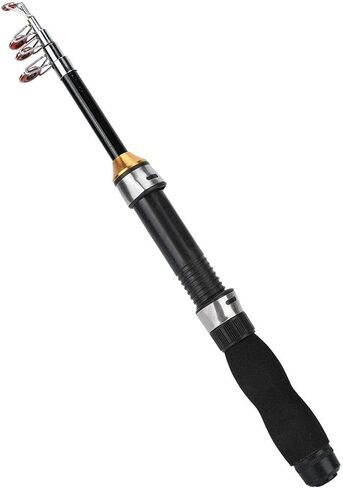 Ultrashort Fishing Rod, Telescopic Spincast Rod, Ice Fishing Pole, Travel Pocket Rod for Ice Fly Fishing Sea Saltwater Freshwater(1.7m) in Saudi Arabia