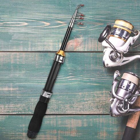 Ultrashort Fishing Rod, Telescopic Spincast Rod, Ice Fishing Pole, Travel Pocket Rod for Ice Fly Fishing Sea Saltwater Freshwater(1.7m) in Saudi Arabia
