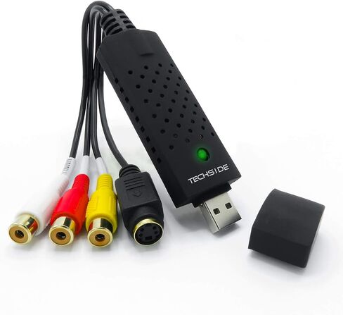 USB 2.0 Audio/Video Converter - Digitize and Edit Video,VHS to Digital Converter，Suit for Analog Source Including VCR, VHS, DVD (Blue) in Saudi Arabia