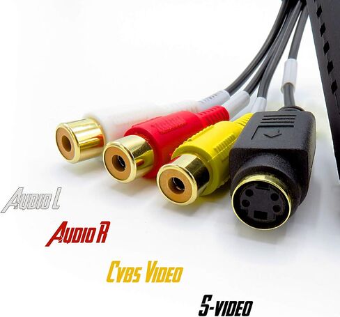 USB 2.0 Audio/Video Converter - Digitize and Edit Video,VHS to Digital Converter，Suit for Analog Source Including VCR, VHS, DVD (Blue) in Saudi Arabia