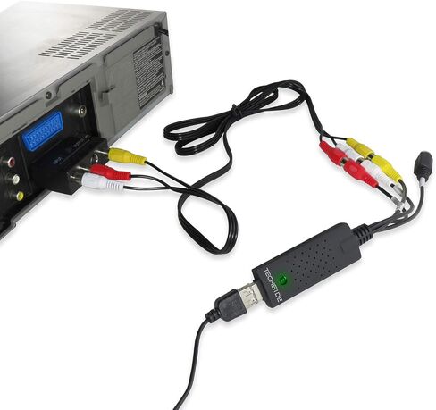 USB 2.0 Audio/Video Converter - Digitize and Edit Video,VHS to Digital Converter，Suit for Analog Source Including VCR, VHS, DVD (Blue) in Saudi Arabia