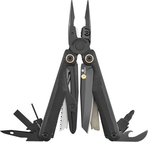 LEATHERMAN, Wave Alpha – 16-in-1 Multi-Tool with MagnaCut® Blade, G10 Handles & Full-Size Scissors, Obsidian in Saudi Arabia