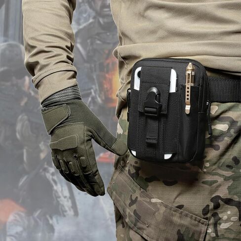Phone Pouch Waist Bag Belt Phone Tools Bag Holder for Running Sports Hiking Traveling Cycling for Women Men,Black in Saudi Arabia