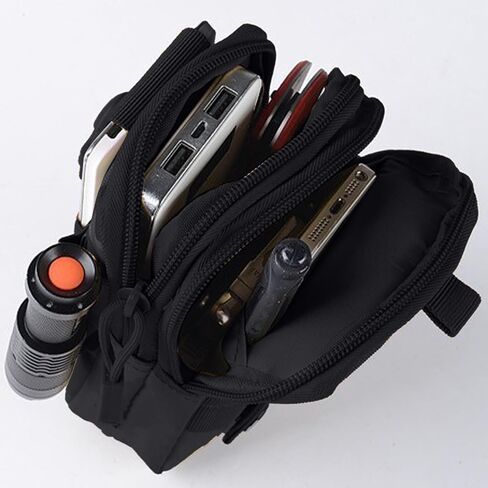 Phone Pouch Waist Bag Belt Phone Tools Bag Holder for Running Sports Hiking Traveling Cycling for Women Men,Black in Saudi Arabia