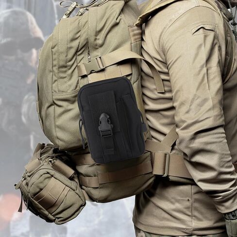 Phone Pouch Waist Bag Belt Phone Tools Bag Holder for Running Sports Hiking Traveling Cycling for Women Men,Black in Saudi Arabia
