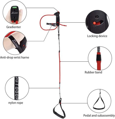 Elong Archery Bow Trainer Draw Training Aid Device Strength Stretch Band Exerciser for Recurve Bow Compound Shooting Kids Adults Beginner Experts in Saudi Arabia