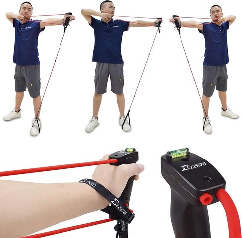 Elong Archery Bow Trainer Draw Training Aid Device Strength Stretch Band Exerciser for Recurve Bow Compound Shooting Kids Adults Beginner Experts in Saudi Arabia