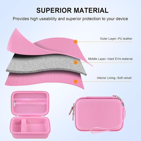 Carrying Case for Blinger Dazzling Starter Kit,Blinger Kids Glam Collection Starter Kit Storage Bag,Kids Hair Styling Tool Travel Organizer Holder,Pocket fits Gems Rhinestones. Black in Saudi Arabia