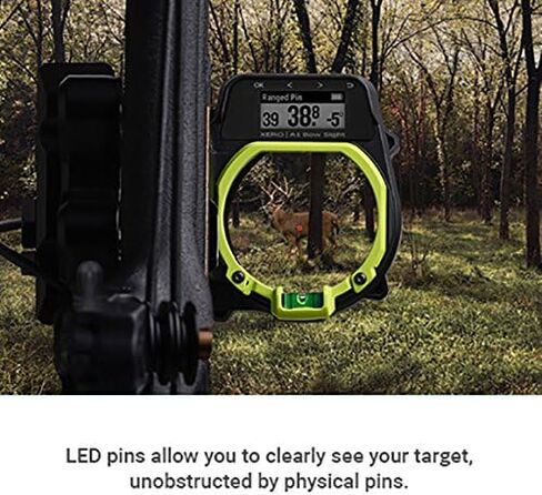 Garmin Xero A1 Bow Sight، 2 بوصة من القوس الرقمي ذو النطاق التلقائي، دبابيس LED للمشاهدة دون عائق، اليد اليمنى in Saudi Arabia