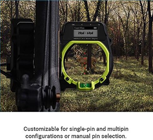 Garmin Xero A1 Bow Sight، 2 بوصة من القوس الرقمي ذو النطاق التلقائي، دبابيس LED للمشاهدة دون عائق، اليد اليمنى in Saudi Arabia