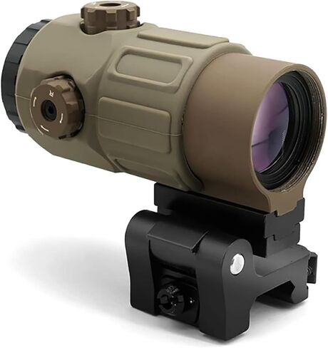 558 نقطة رؤية باللون الأحمر والأخضر مع مجموعة مكبرة G33/G43/G45 3X 5X، رؤية عاكسة ثلاثية الأبعاد بصرية، أسود/FDE/A-TACS (مجموعة سوداء) in Kuwait