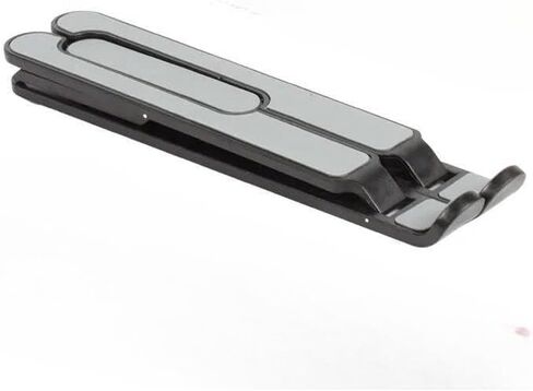 ABS Laptop Stand, Adjustable Laptop Riser with, Foldable and Portable Design, Ventilated Cooling Support for Notebooks and Tablets, Compatible with 10–15.6-Inch Devices, Black in Saudi Arabia