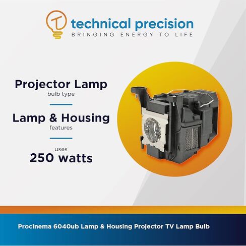 Technical Precision Replacement for Epson Procinema 6040ub Lamp & Housing Projector Tv Lamp Bulb Replacement Lamp Projector - Projector TV Light Bulb - 1 Pack in Saudi Arabia
