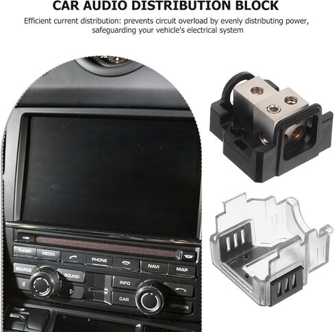 Cabilock Way Car Audio Distribution Block Splitter Amp Power Splitter for Car Amplifier Automotive Audio Box Ground Distributor Block for Vehicle Stereo System in Saudi Arabia