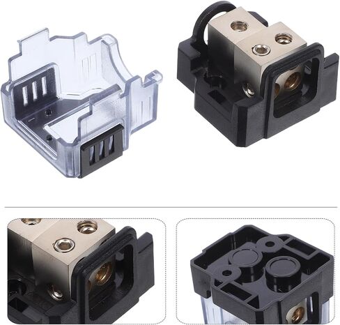 Cabilock Way Car Audio Distribution Block Splitter Amp Power Splitter for Car Amplifier Automotive Audio Box Ground Distributor Block for Vehicle Stereo System in Saudi Arabia