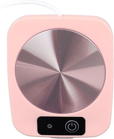 Coffee Warmer Smart Constant Temperature USB Powered Portable Cup Warmer for Office Travel Home Design Lightweight Suitable for Home Office Travel PP (Pink) in Saudi Arabia