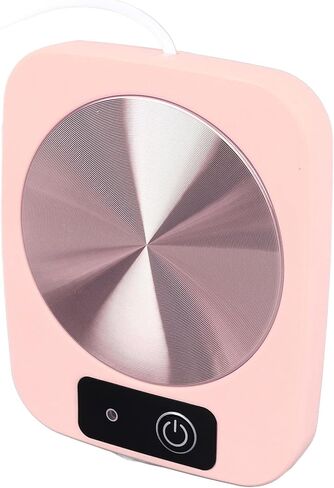 Coffee Warmer Smart Constant Temperature USB Powered Portable Cup Warmer for Office Travel Home Design Lightweight Suitable for Home Office Travel PP (Pink) in Saudi Arabia