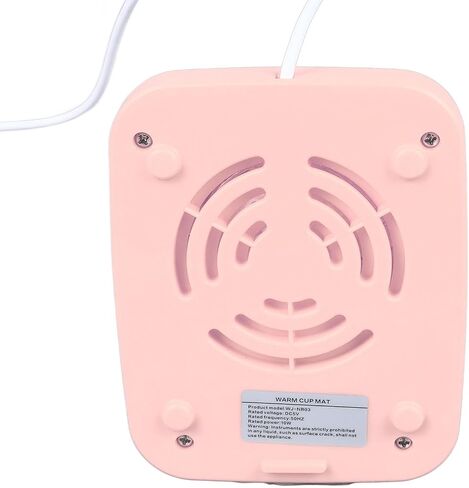 Coffee Warmer Smart Constant Temperature USB Powered Portable Cup Warmer for Office Travel Home Design Lightweight Suitable for Home Office Travel PP (Pink) in Saudi Arabia