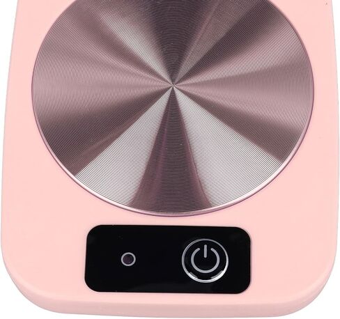 Coffee Warmer Smart Constant Temperature USB Powered Portable Cup Warmer for Office Travel Home Design Lightweight Suitable for Home Office Travel PP (Pink) in Saudi Arabia
