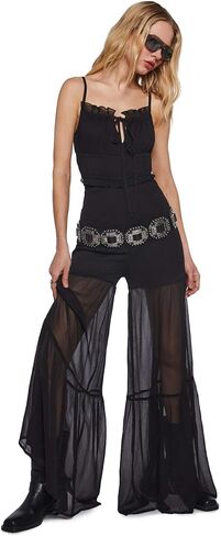 Dolls Kill Maxi Jumpsuit by Current Mood – Sleek Form-Fitting One-Piece for Women, Perfect for Parties & Events in Saudi Arabia
