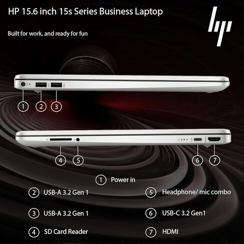HP 2026 New Generation 15.6'' Business Laptop Included with Microsoft Office, Intel Powerful Processor, 16GB RAM, 256GB SSD, Ultra Quiet Design, Long Battery Life, Bluetooth 5, Wi-Fi 6, Windows 11-Pro in Kuwait