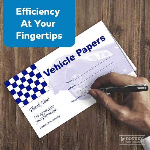 Vehicle Papers Wallets - Car Document Holders - Black (50 Pack) in Saudi Arabia