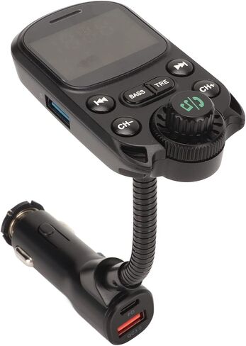 جهاز إرسال FM، محول راديو BC86 يدعم بروتوكول الشحن، شاحن سيارة، مشغل Mp3 يدعم PD30W QC18W in Kuwait