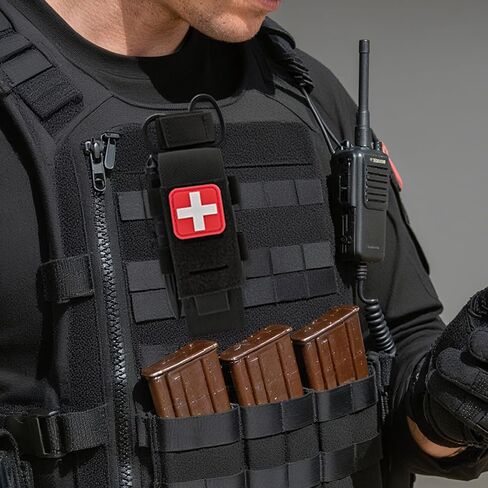 ELVO Molle Tourniquet Holder, Tactical TQ Pouch, Small IFAK TQ Holder,Trauma Medical Shear Pouch with EMT Shears and Pen in Saudi Arabia