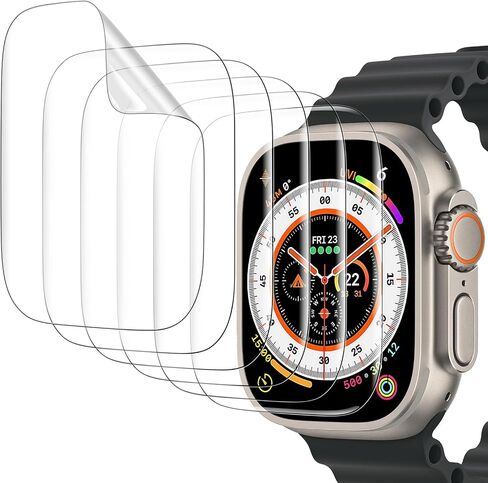 واقي شاشة شفاف ناعم من البولي يوريثان الحراري من Misxi مكون من 6 قطع لساعة Apple Watch SE 3 (2025) SE 2 SE Series 6 Series 5 Series 4 40 مم، بدون فقاعة سهل التركيب وواقي حماية شاشة عالي الدقة لساعة iWatch in Kuwait